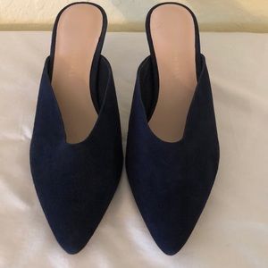 Loeffler Randall Navy Suede Mule